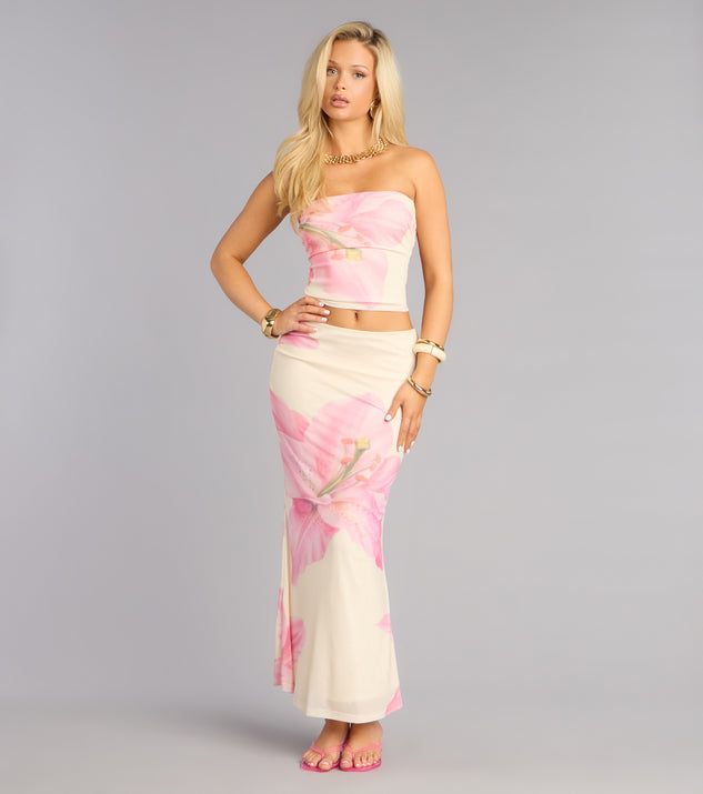 Windsor Petals On Repeat Floral Tube Top - Image 3
