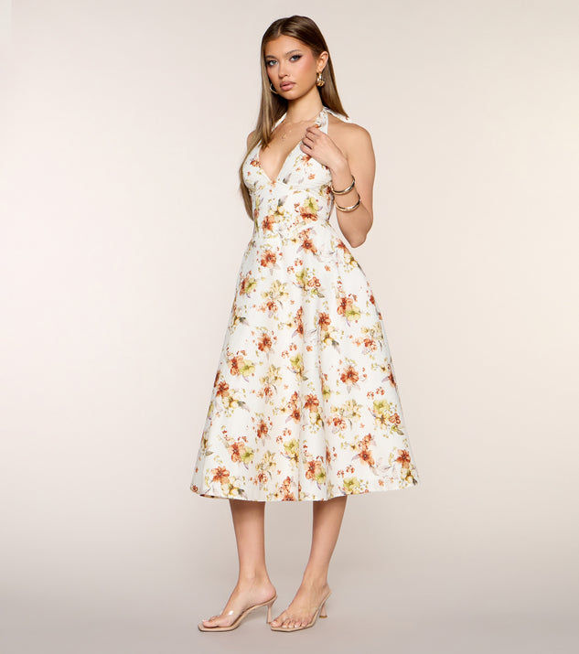 Windsor Picnic Pending Floral Midi Dress - Image 3