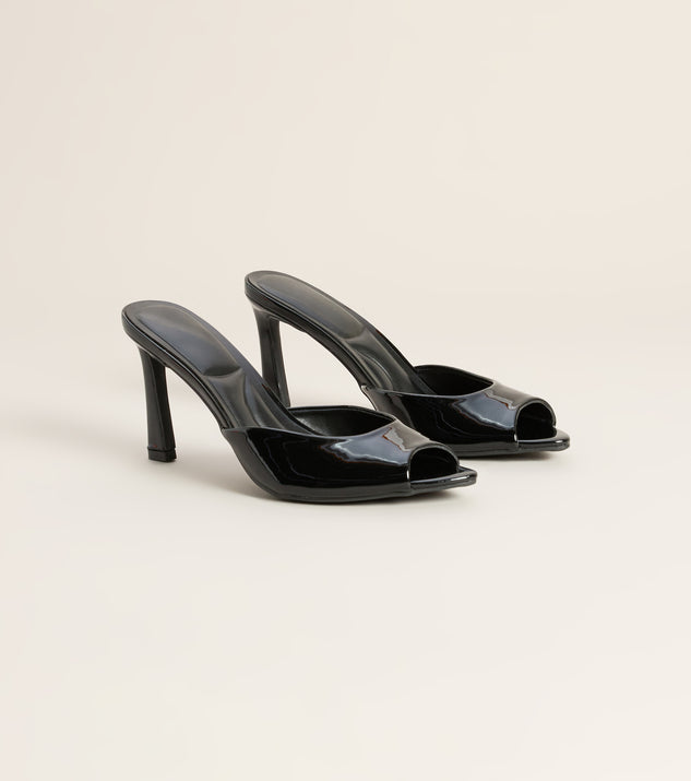 Windsor Picture Perfect Faux Leather Mules - Image 3
