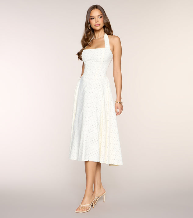 Windsor Picture Perfect Polka Dot Midi Dress - Image 3