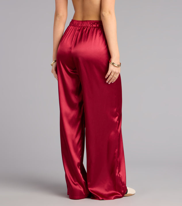 Windsor Pillow Talk Satin Pajama Pants - Image 2