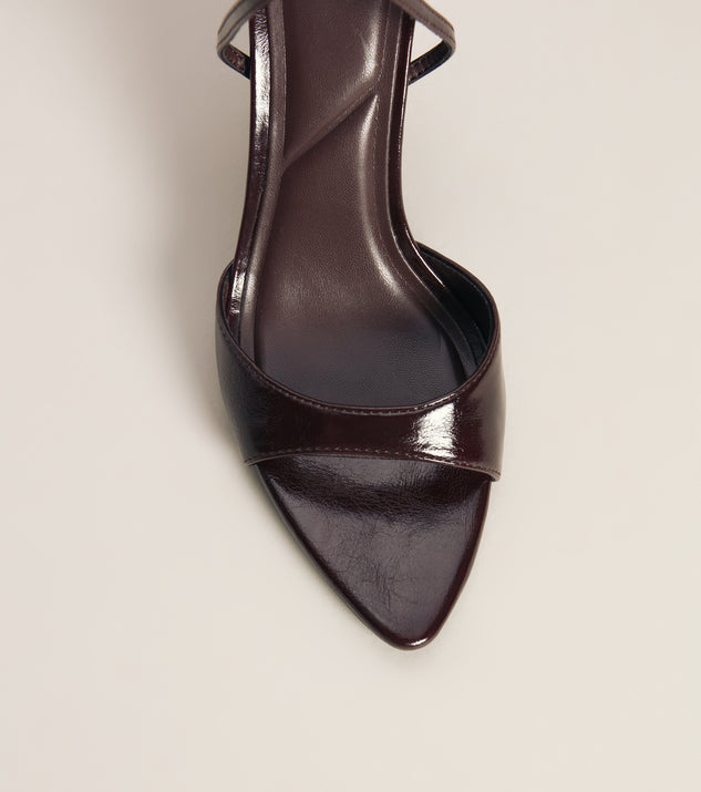 Windsor Plans on Point Patent Strappy Wedge Sandals - Image 3