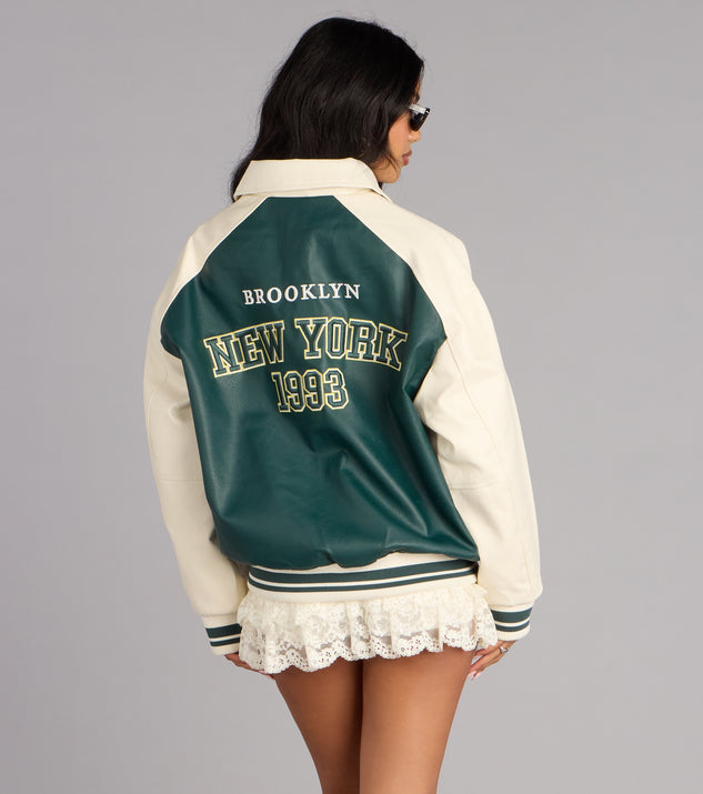 Windsor Play It Cool Varsity Bomber Jacket - Image 3