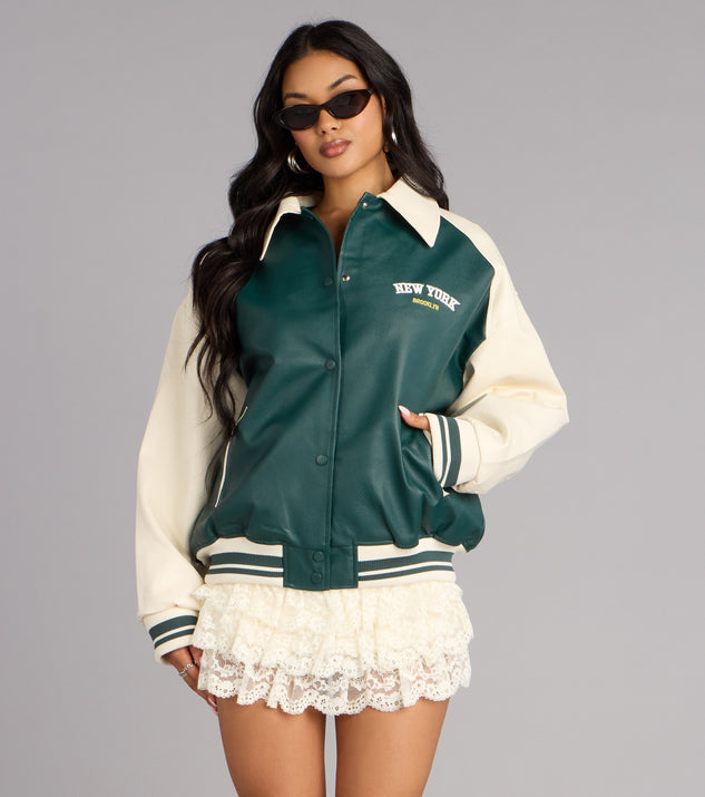 Windsor Play It Cool Varsity Bomber Jacket - Image 2