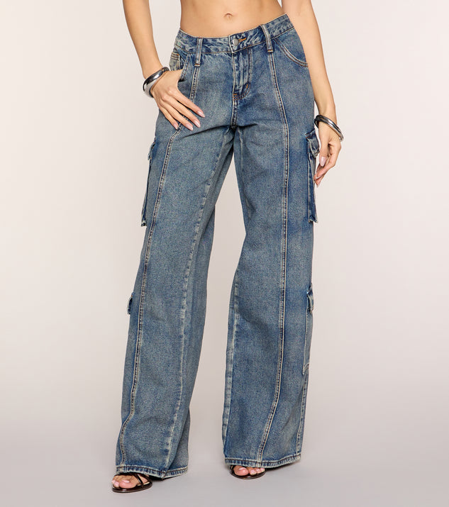 Windsor Pocket Full Of Plans Cargo Denim Jeans - Image 2