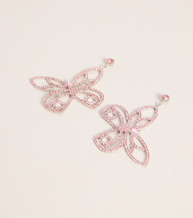 Windsor Pocketful Of Sparkle Butterfly Earrings - Image 3