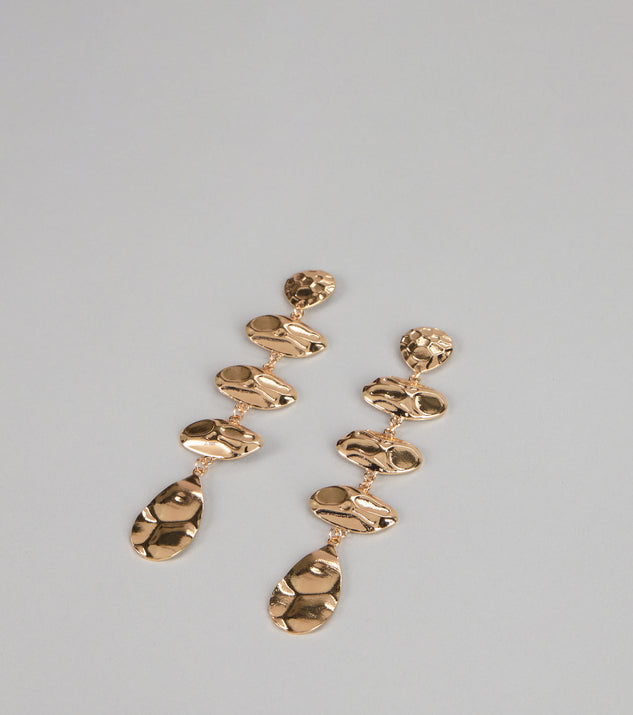 Windsor Polished Impact Sculpted Statement Earrings - Image 3