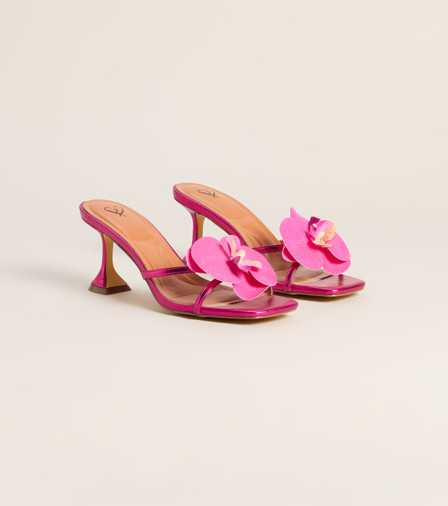 Windsor Poolside Playlist Tropical Flower Heels - Image 3