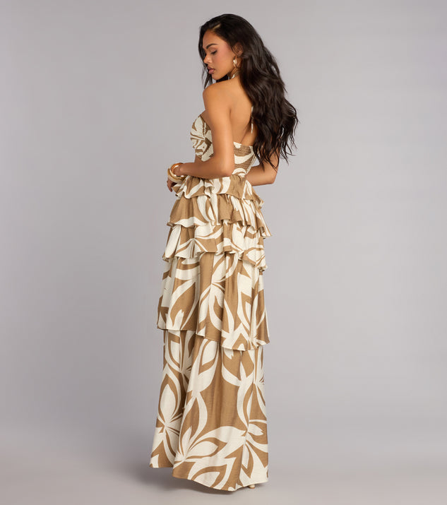 Windsor Postcard Pretty Halter Cutout Maxi Dress - Image 2