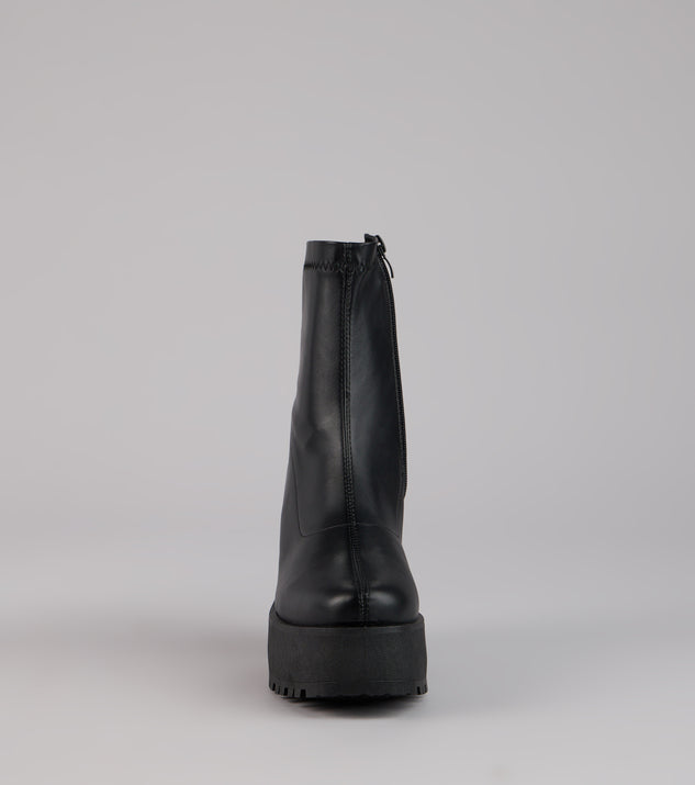 Windsor Power Stomp Platform Ankle Booties - Image 3