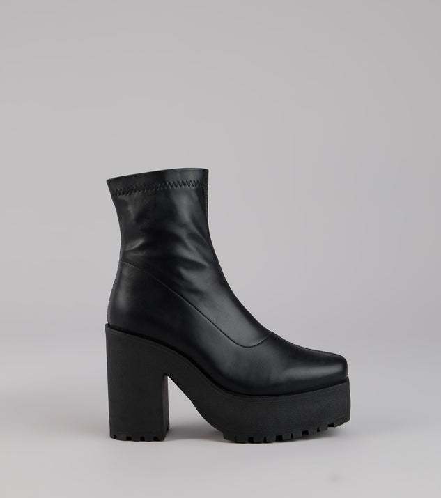 Windsor Power Stomp Platform Ankle Booties - Image 2