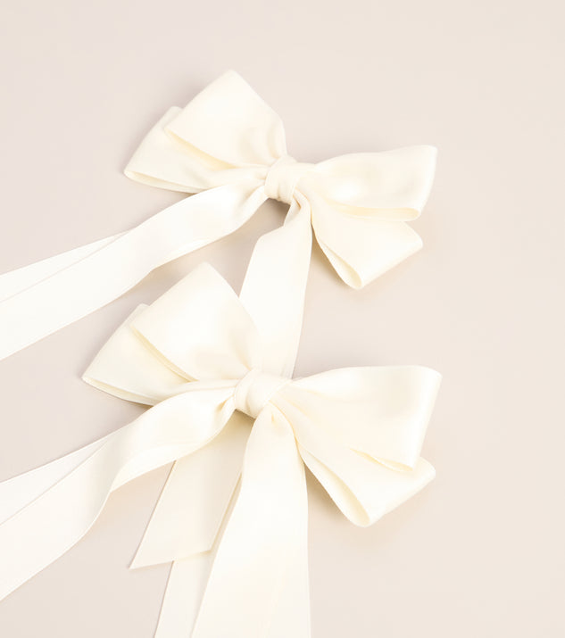 Windsor Pretty Tied Bow Hair Clip Set - Image 2