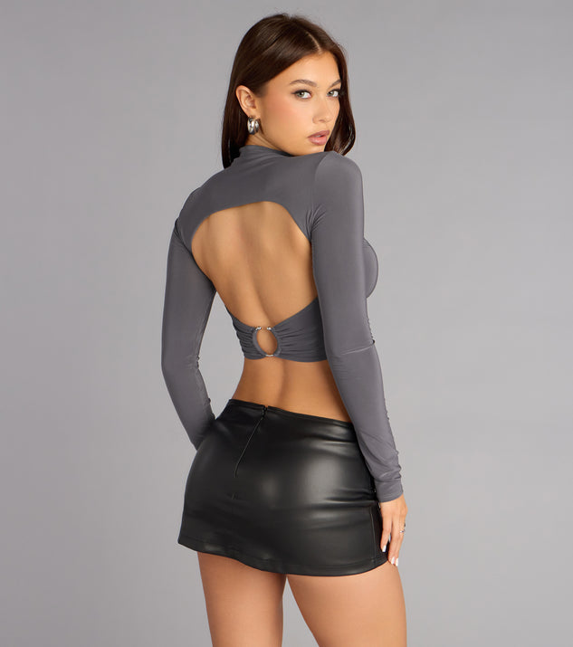 Windsor Quiet Flex Open Back Crop Top - Image 2