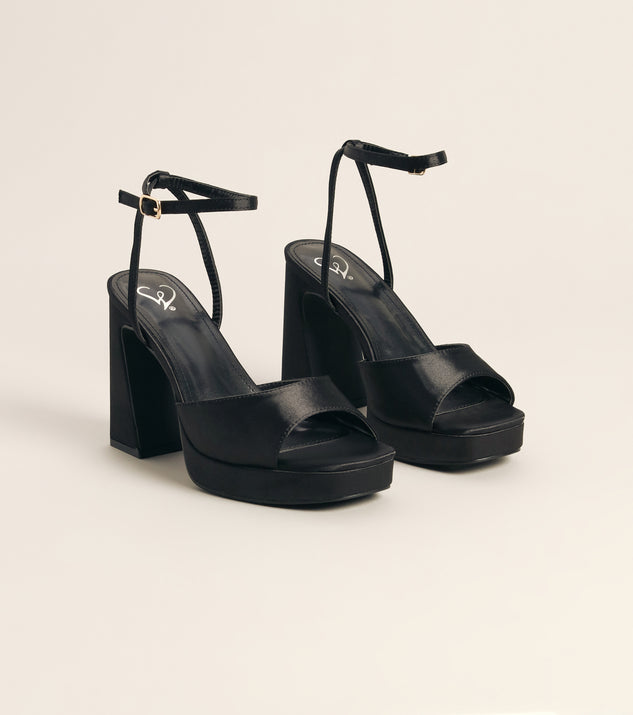 Windsor Raise the Bar Strappy Platform Block Heels - Image 2