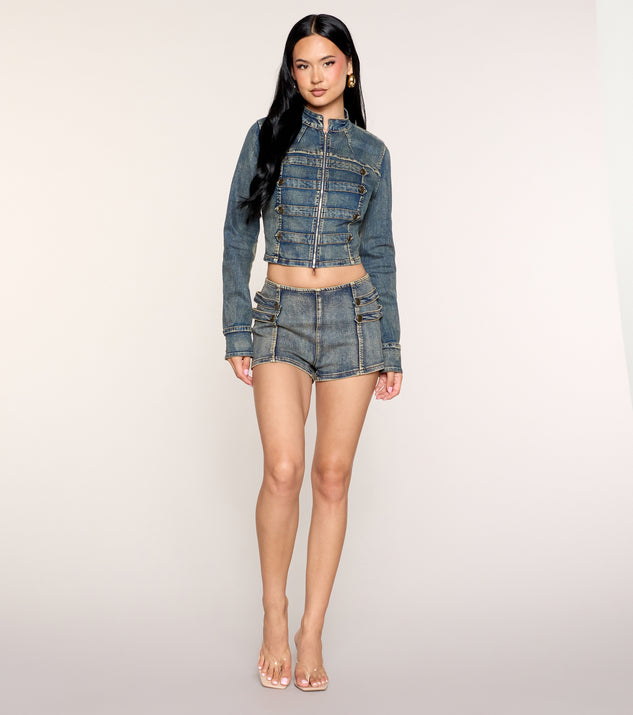 Windsor Rebel Routine Denim Hot Shorts - Image 2