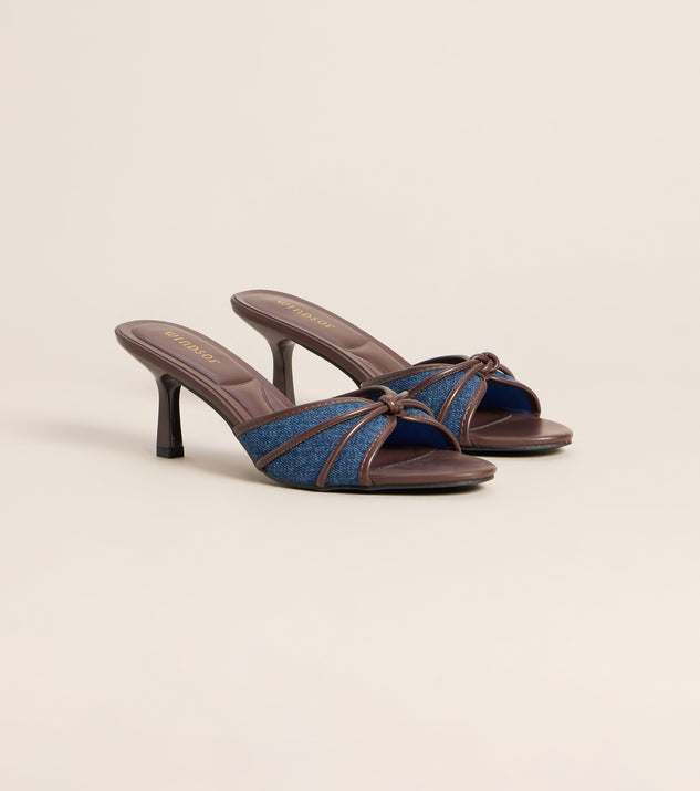Windsor Reservations Pending Denim Mules - Image 3