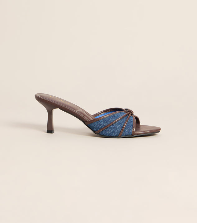 Windsor Reservations Pending Denim Mules - Image 2