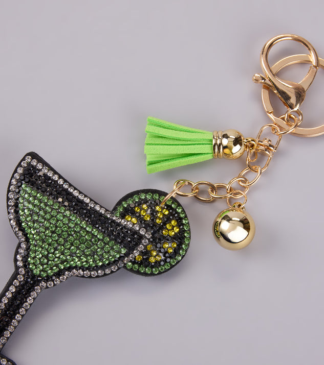 Windsor Rhinestone Margarita Puff Keychain - Image 3