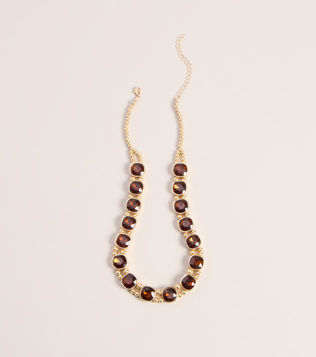 Windsor Rich Detail Gemstone Collar Necklace - Image 2