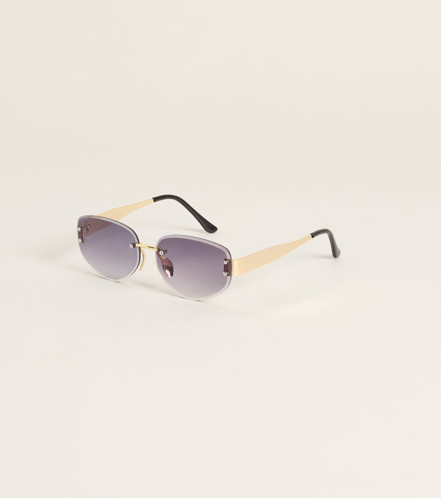 Windsor Rich Girl Routine Oval Sunglasses - Image 2