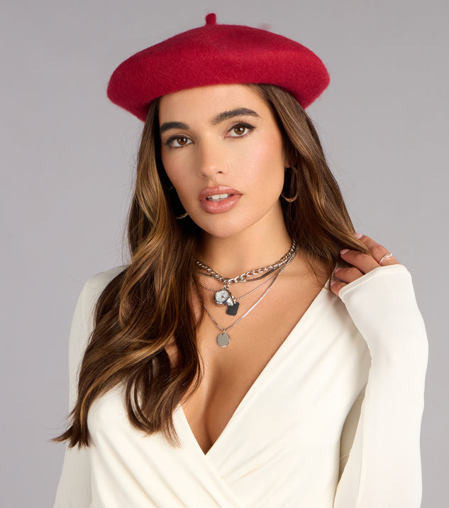 Windsor Rich Mood Solid Beret - Image 2