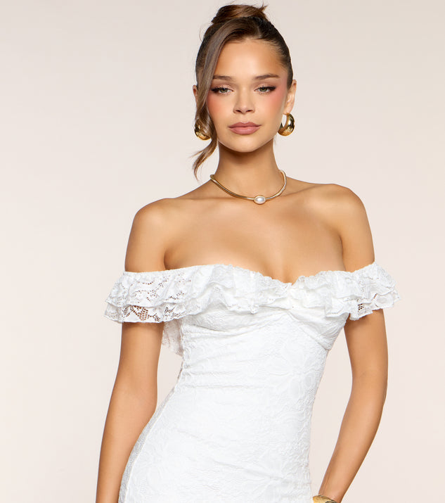 Windsor Rosé And Romance Lace Mini Dress - Image 3
