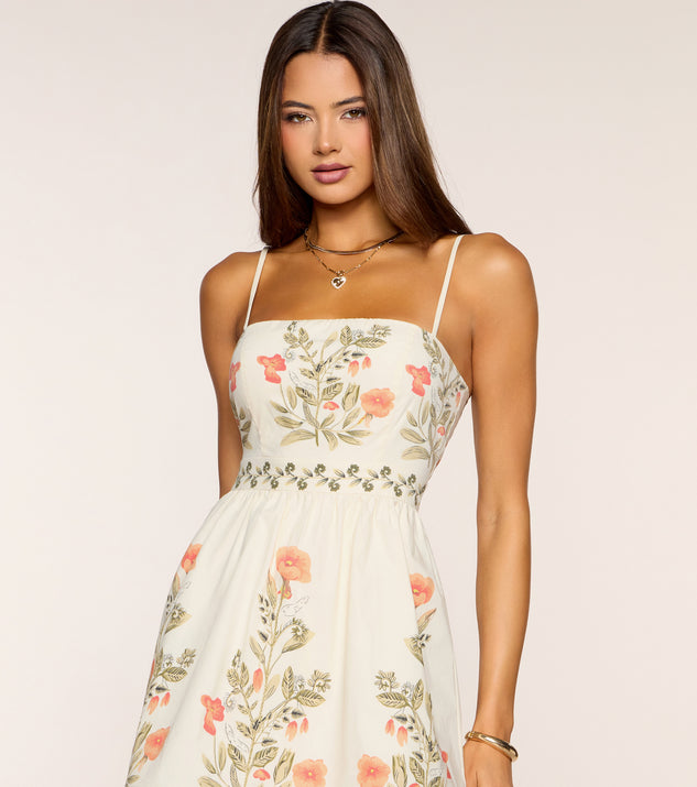 Windsor Rosé Forecast Floral Poppy Mini Dress - Image 3