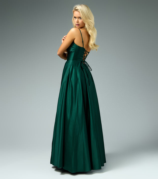 Windsor Roxanne Satin A-Line Ball Gown - Image 2