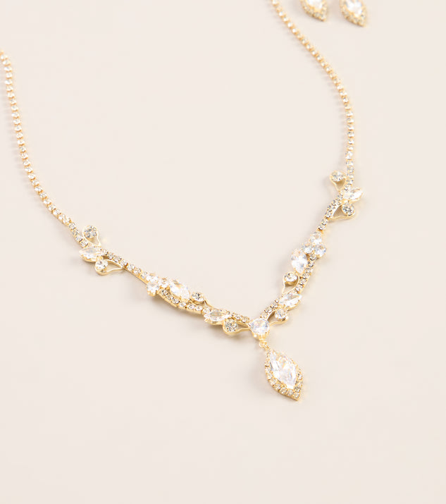 Windsor RSVP Sparkle Rhinestone Necklace And Earrings Set - Image 3