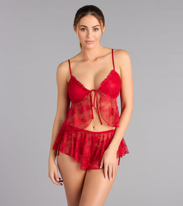 Windsor Ruffle Me Darling Lace Camisole Top - Image 2