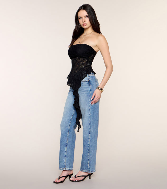 Windsor Ruffle Rumor Lace Tube Top - Image 2