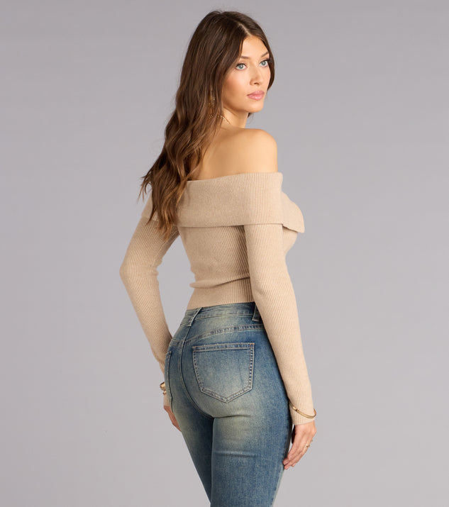 Windsor Saddle Chic Off Shoulder Top - Image 3
