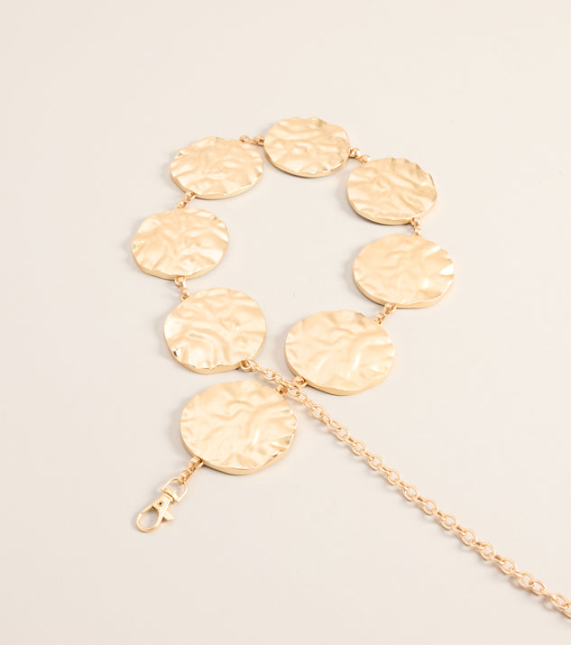Windsor Sculpted Shine Disc Chain Belt - Image 2