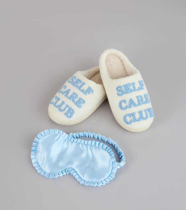 Windsor Self Care Club Sleep Mask And Slippers Set - Image 2