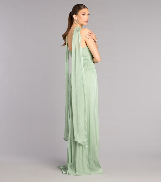 Windsor Serena Chiffon Formal Dress With Scarf - Image 2