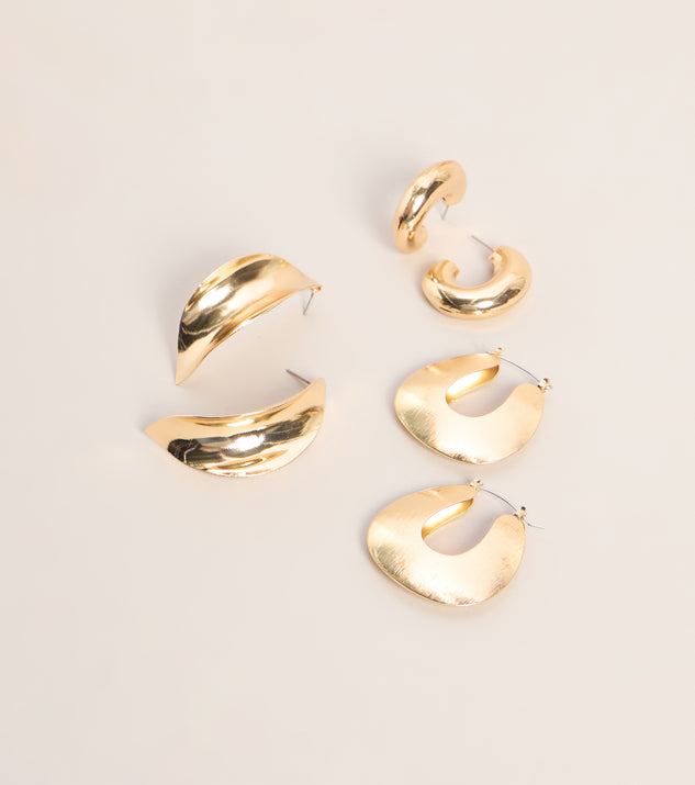 Windsor Shine Trio Earring Set - Image 3