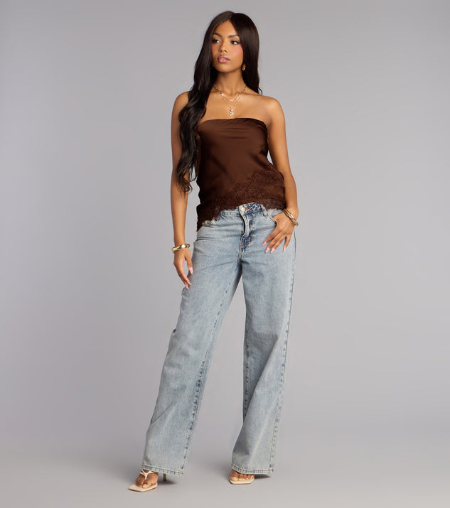 Windsor Silky Shine Satin Tube Top - Image 3