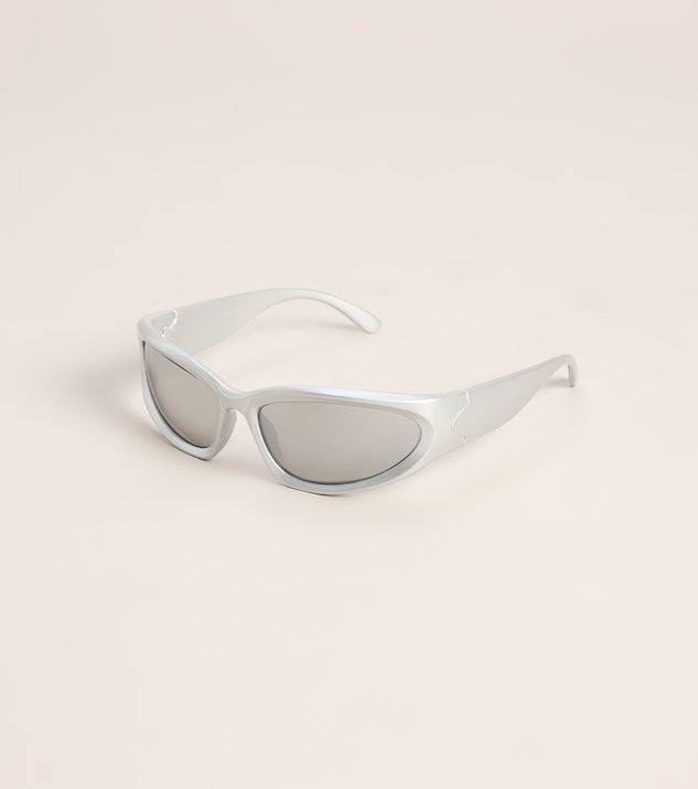 Windsor Sleek Attitude Curved Square Sunglasses - Image 3