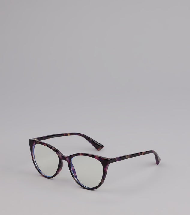 Windsor Smart And Chic Cat Eye Blue Light Glasses - Image 3