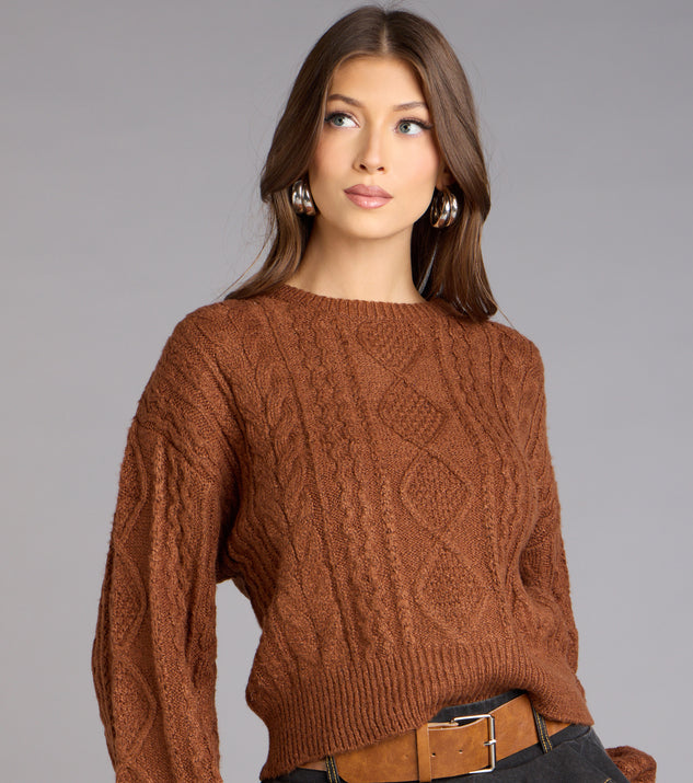 Windsor Snuggle Season Cable Knit Sweater - Image 3