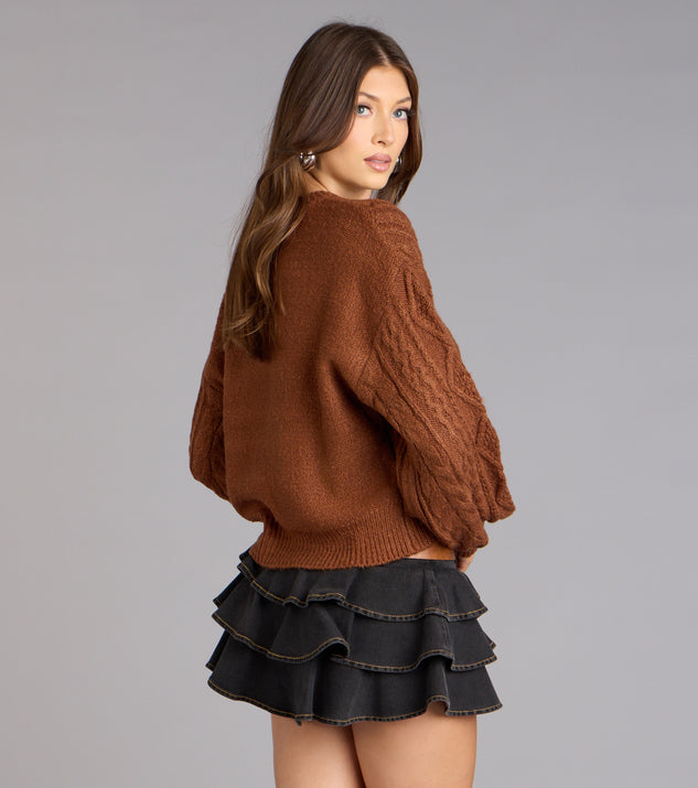 Windsor Snuggle Season Cable Knit Sweater - Image 2