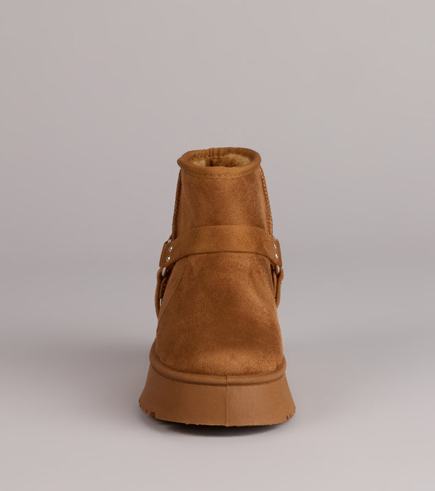 Windsor Snuggle Steps Faux Sherpa Platform Booties - Image 3