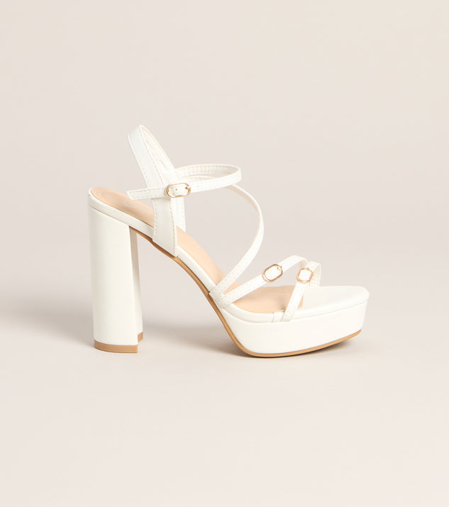 Windsor Soft Glam Steps Platform Block Heels - Image 2