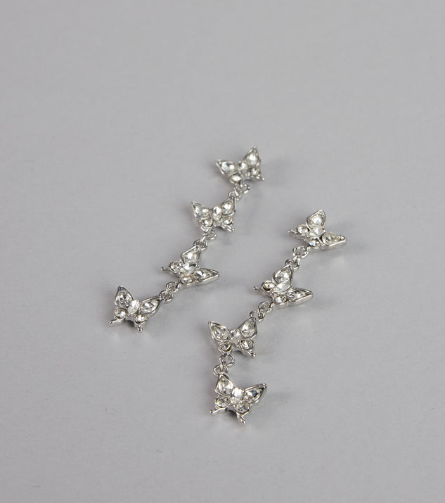 Windsor Sparkle Trail Butterfly Earrings - Image 3