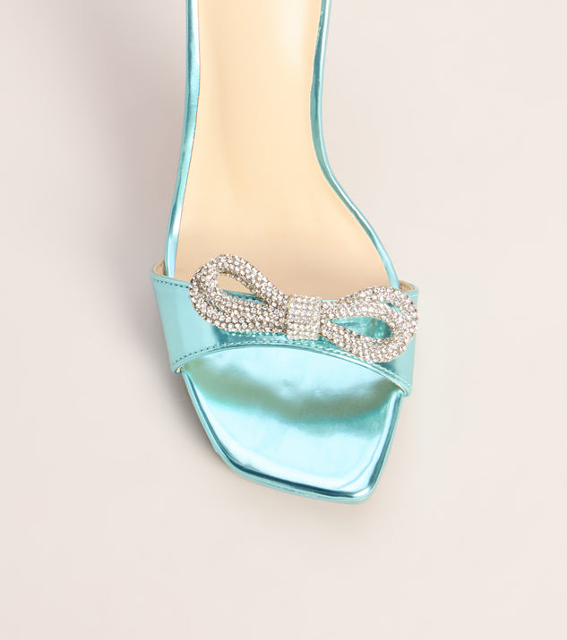 Windsor Spiral Sparkle Bow Stiletto Heels - Image 3