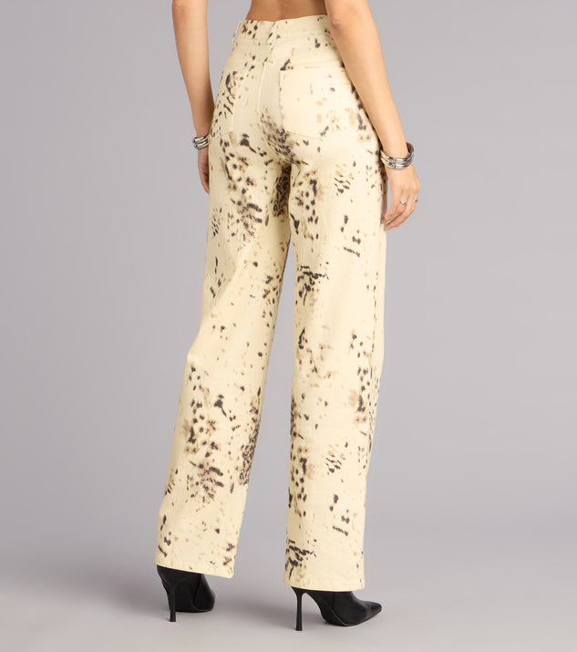 Windsor Spotted Muse Leopard Wide-Leg Jeans - Image 3