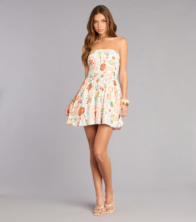 Windsor Spritz And Plans Strapless Mini Dress - Image 2