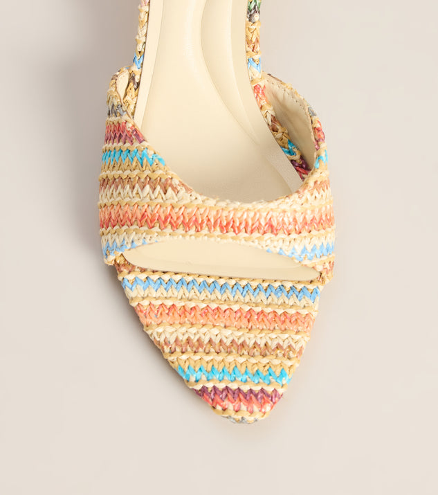 Windsor Spritz O' Clock Kitten Striped Heels - Image 3