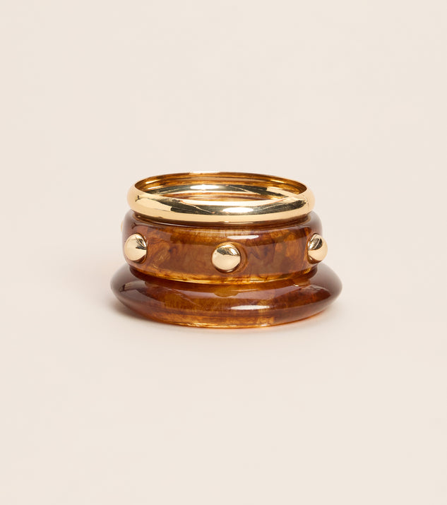 Windsor Stacked Intentions Bangle Bracelet Set - Image 3
