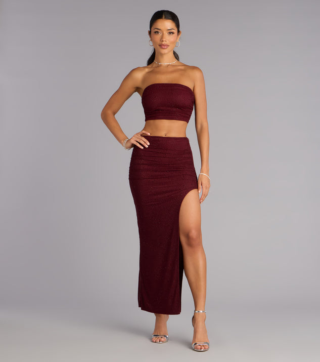 Windsor Starlet Status Rhinestone Mesh Tube Top - Image 3